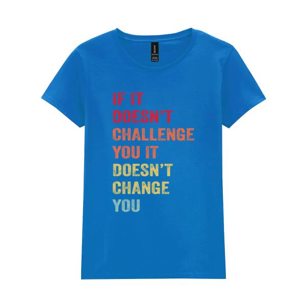 If It Doesn't Challenge You Ladies T Shirt  Thumbnail